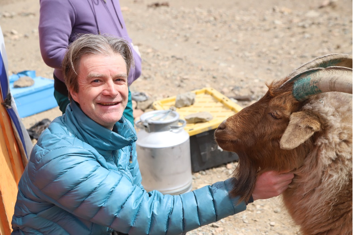 Gustaf and goat